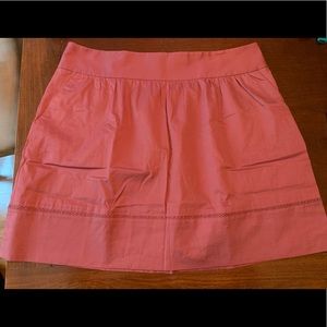 Loft Dusty Rose Fit & Flare Skirt with Pockets!